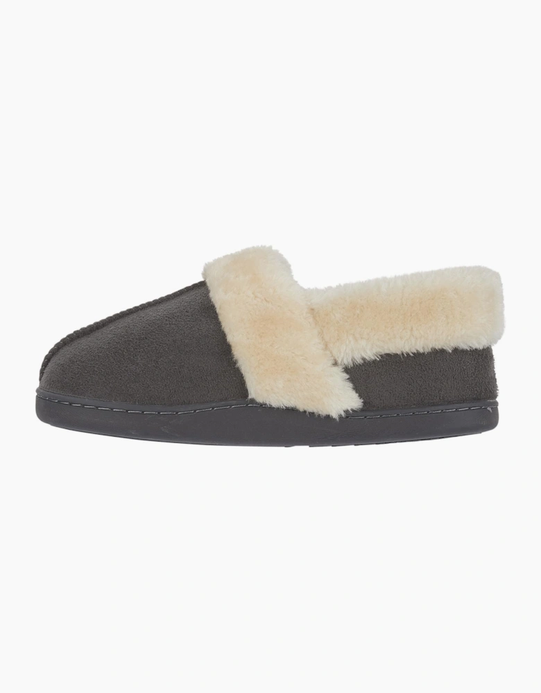 Jo & Joe EDALE Womens Full Slippers Dark Grey