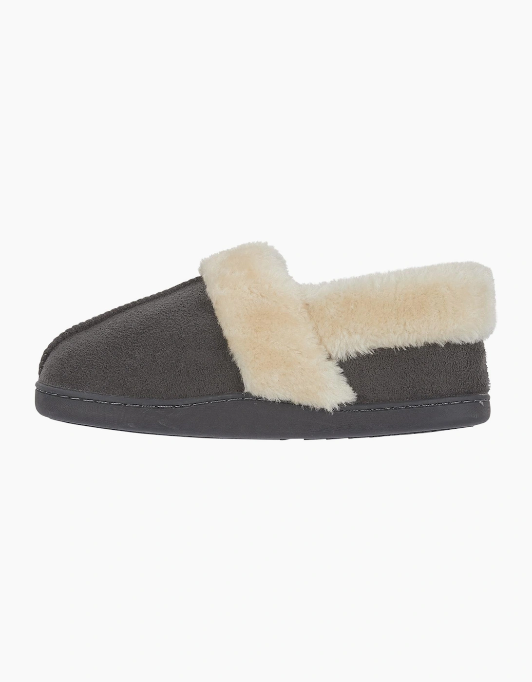 Jo & Joe EDALE Womens Full Slippers Dark Grey