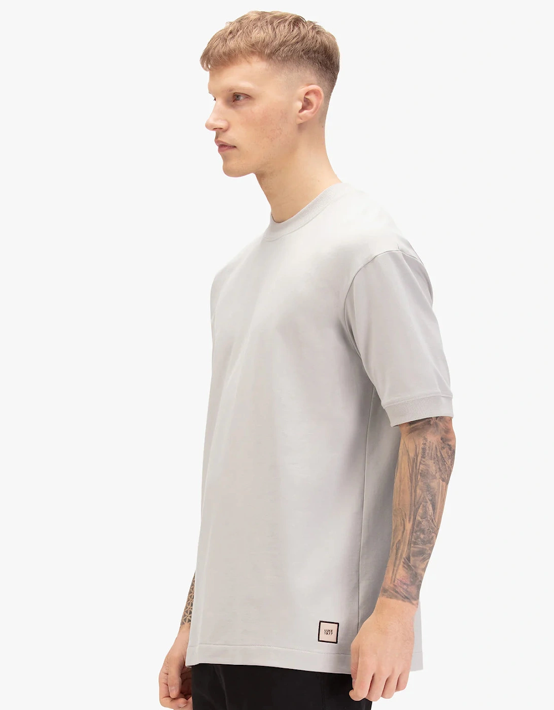 LUKE1977 King Crown T-Shirt - Ice Grey