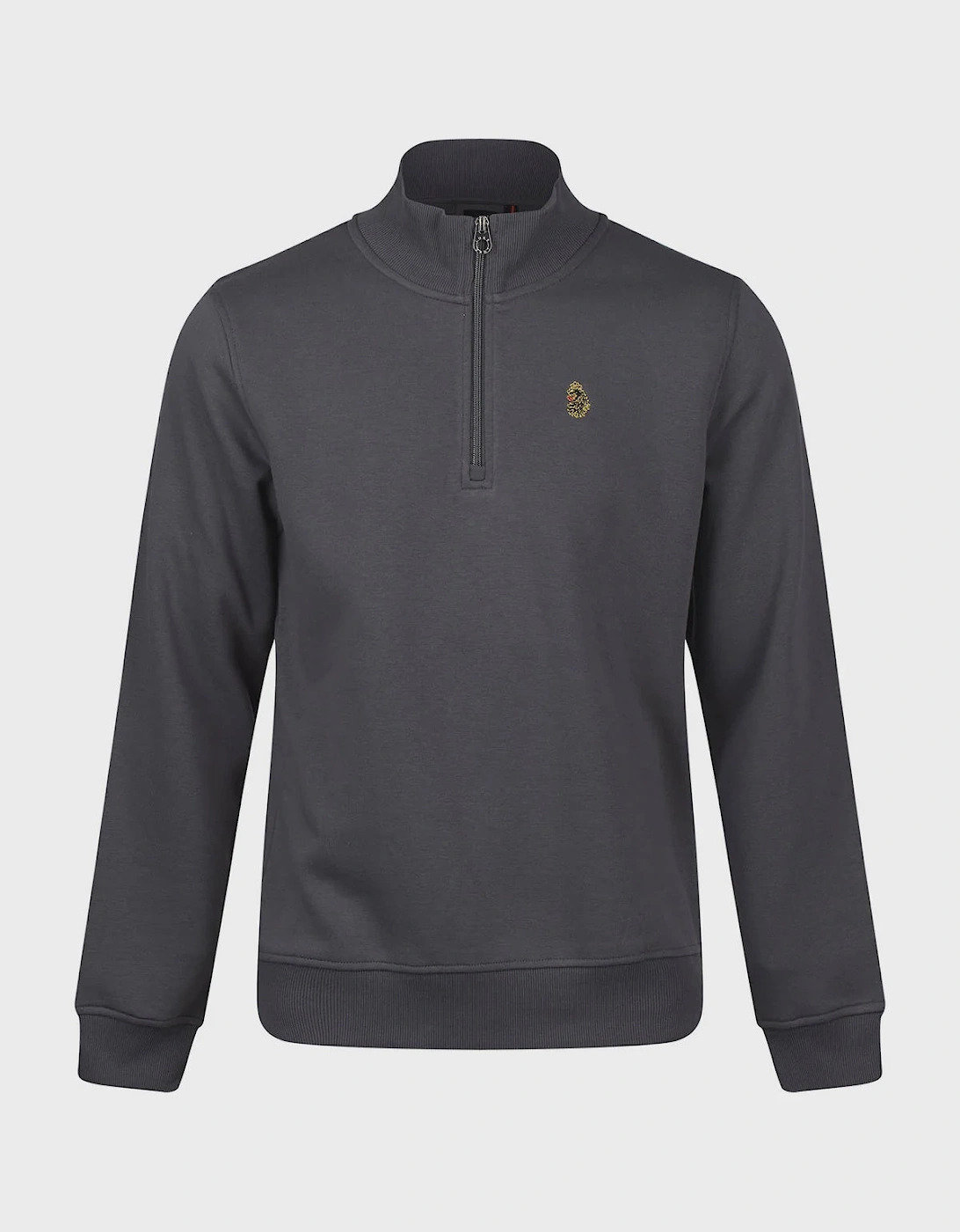 LUKE1977 Sydney 1/4 Zip Sweatshirt - Charcoal