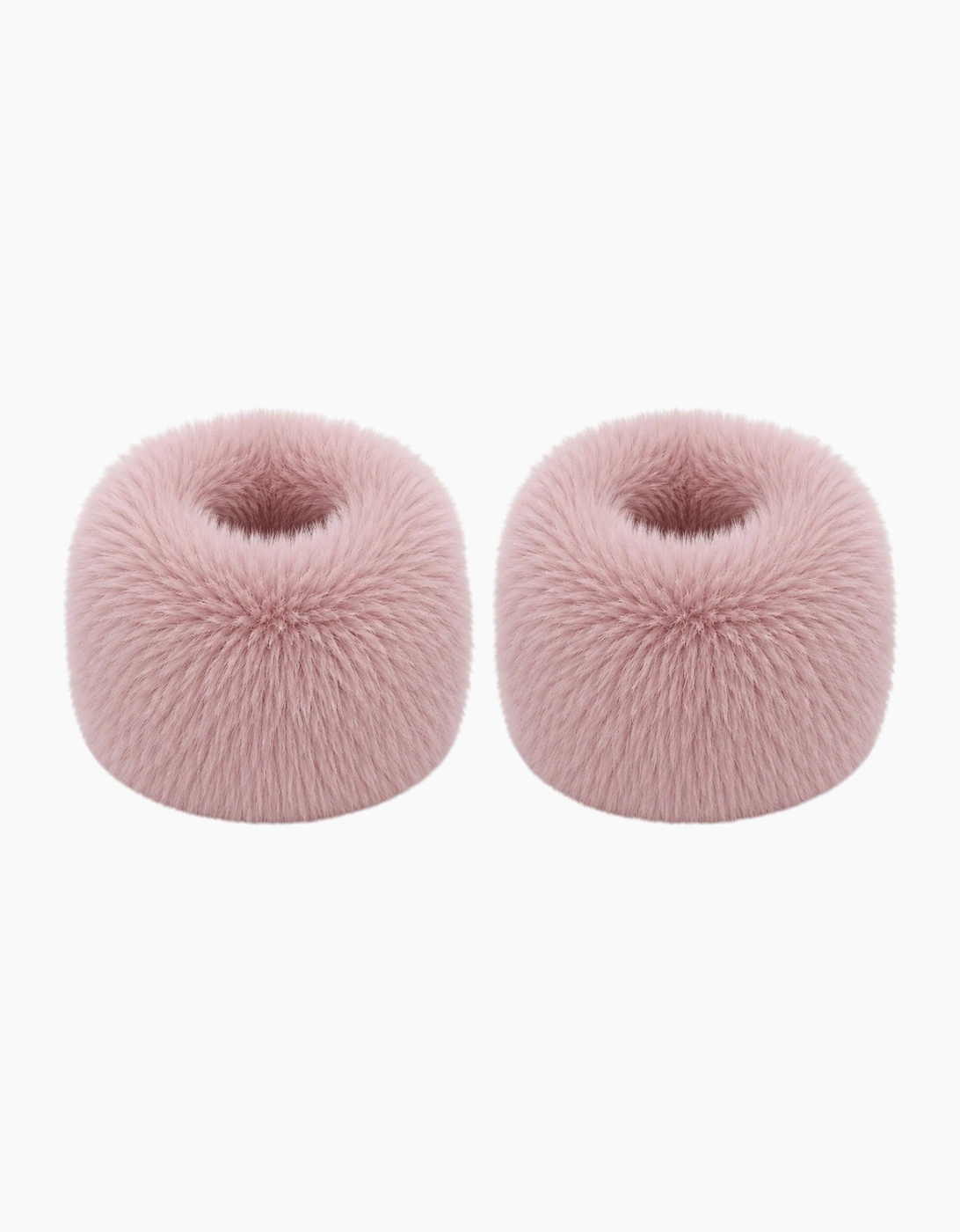 Powder Pink Faux Fur Cuffs