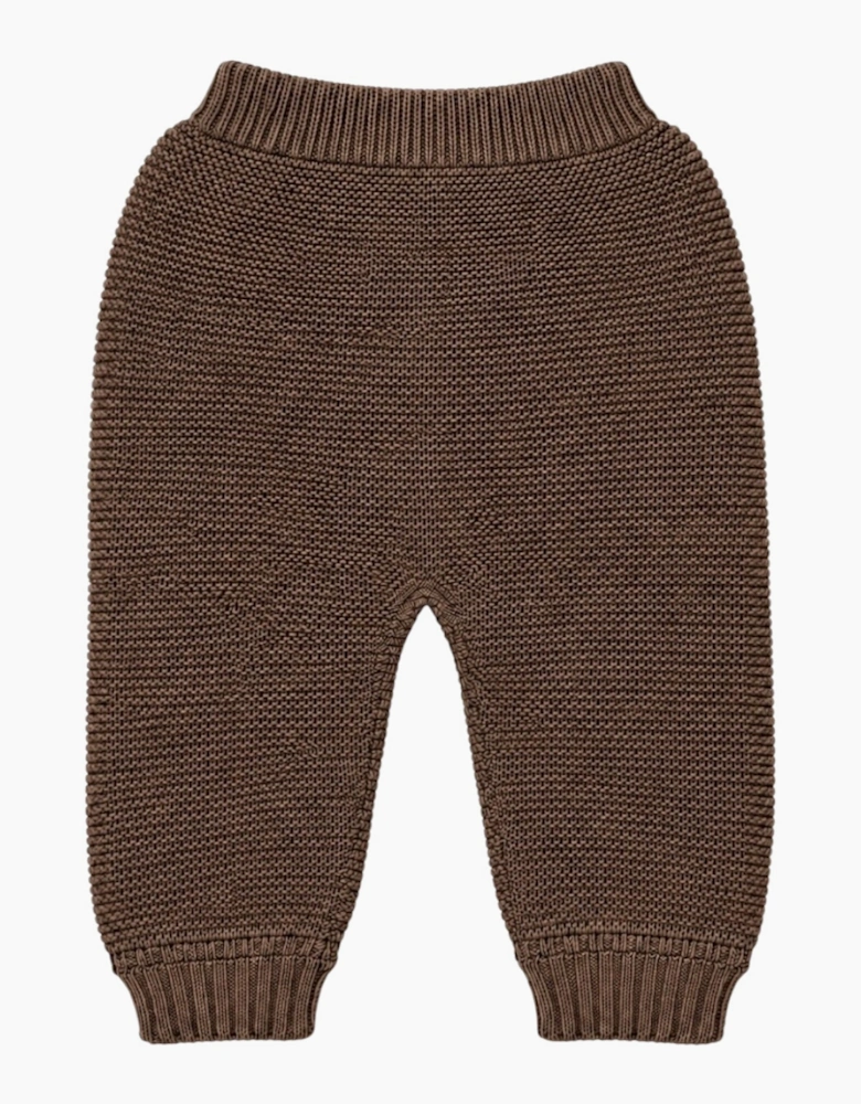 Chocolate Brown Knit Trousers
