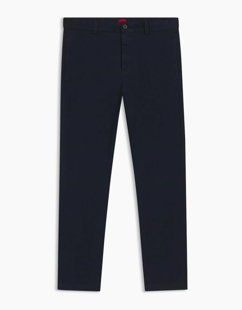 Solid Mid Rise Slim Five Pocket Chinos