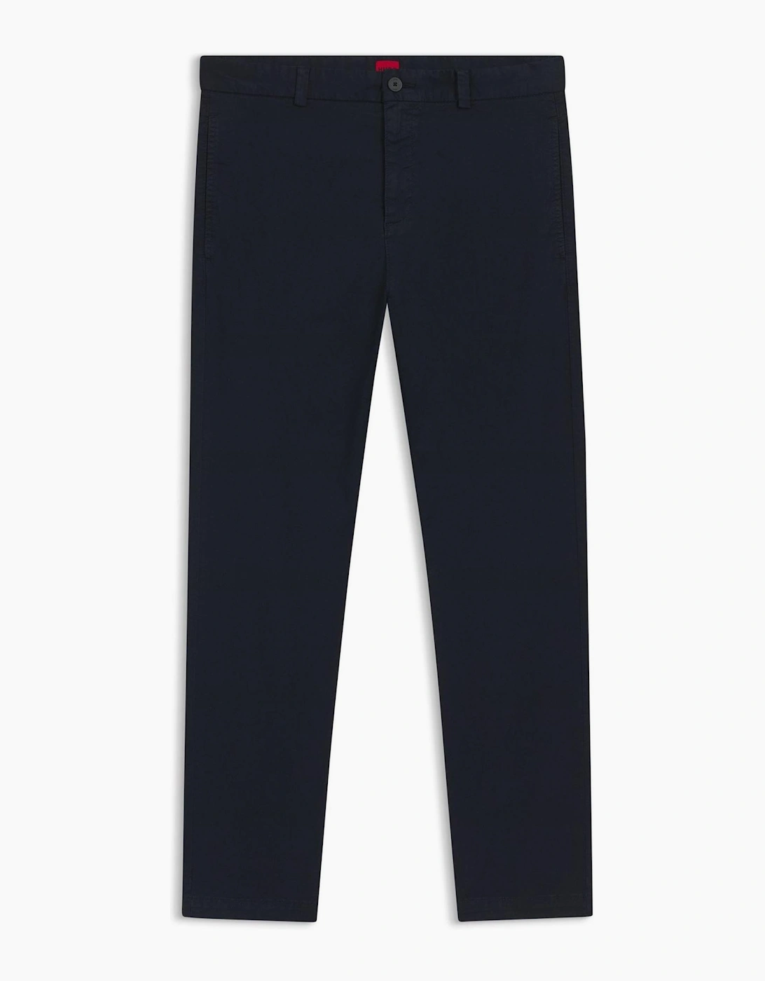 Solid Mid Rise Slim Five Pocket Chinos