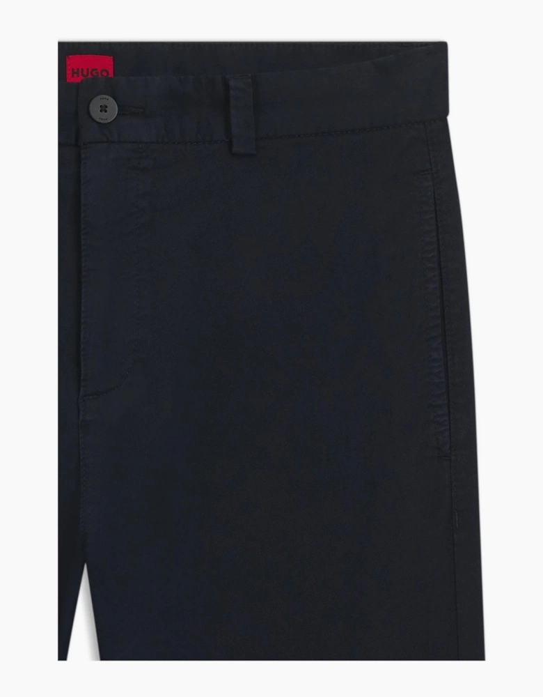 Solid Mid Rise Slim Five Pocket Chinos