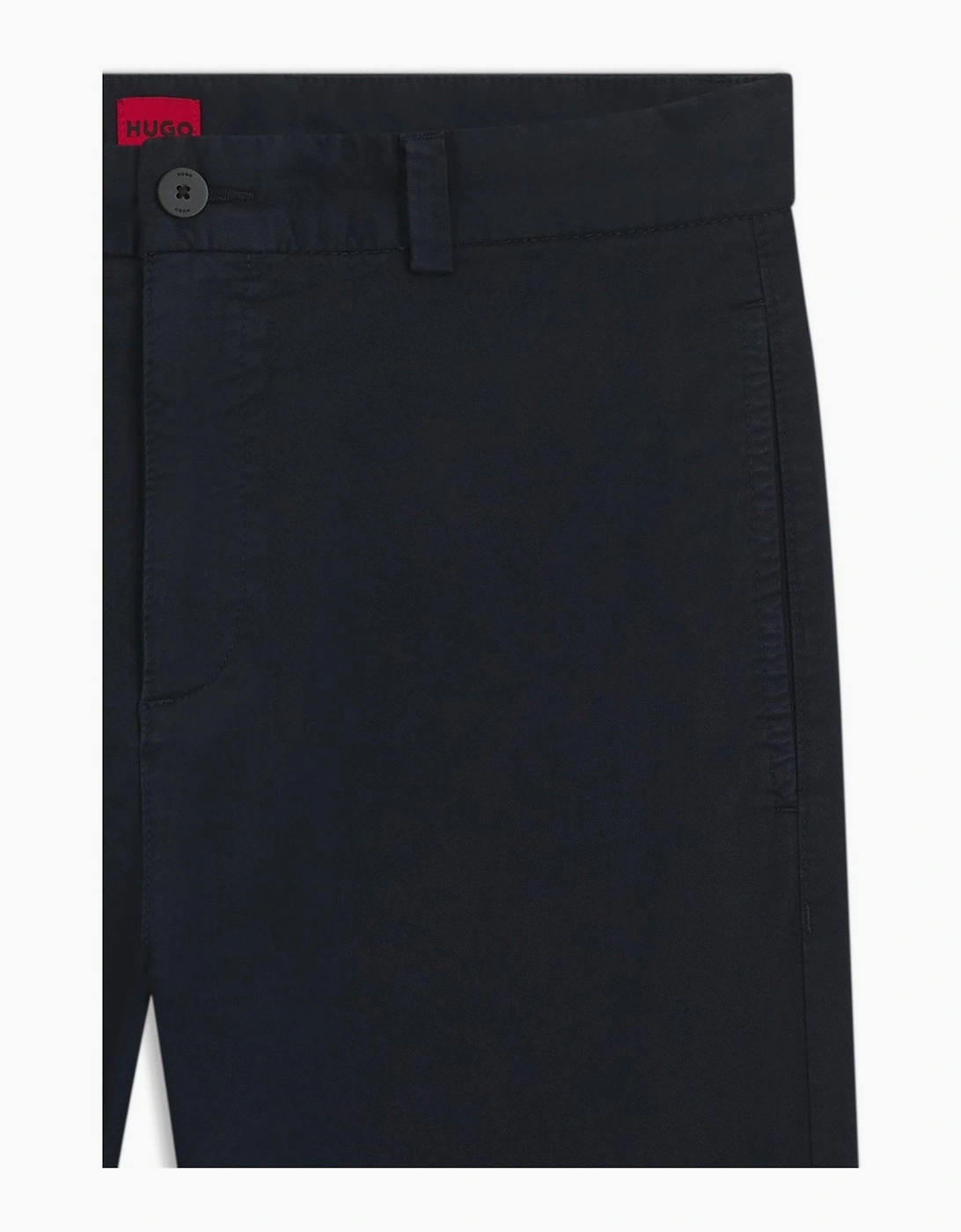 Solid Mid Rise Slim Five Pocket Chinos