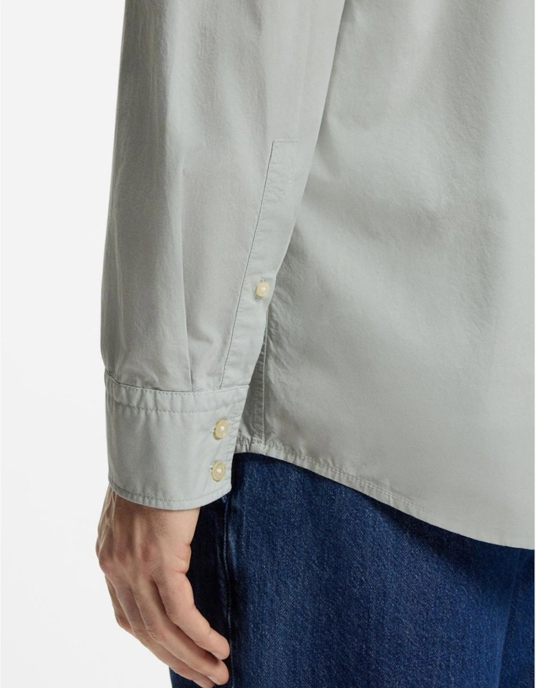 Collared Neck Shirt Collar Long Sleeve Regular Fit Shirt