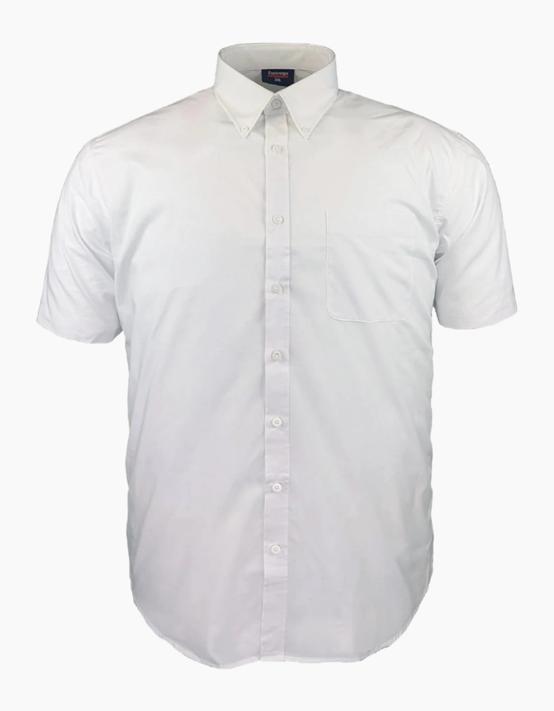 Espionage Mens Button Down Collar Big & Tall Short Sleeve Shirt