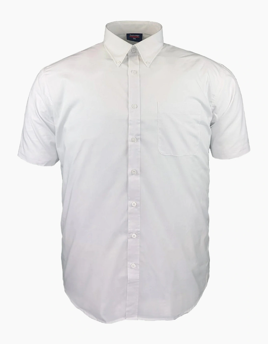 Espionage Mens Button Down Collar Big & Tall Short Sleeve Shirt