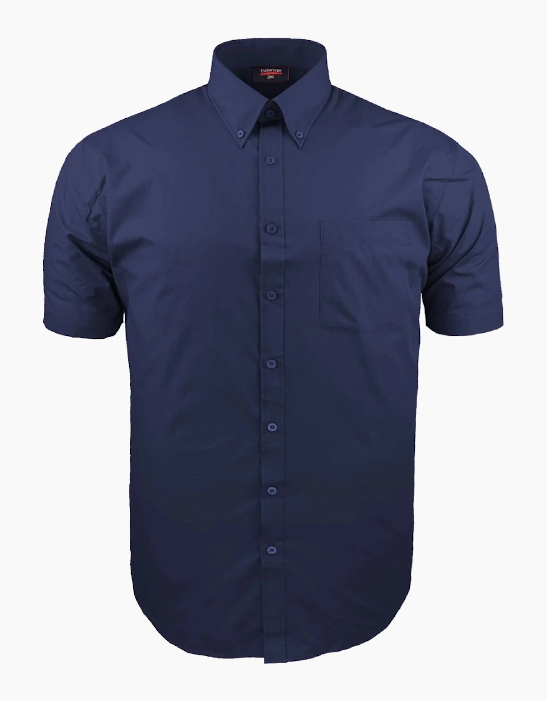 Espionage Mens Button Down Collar Big & Tall Short Sleeve Shirt