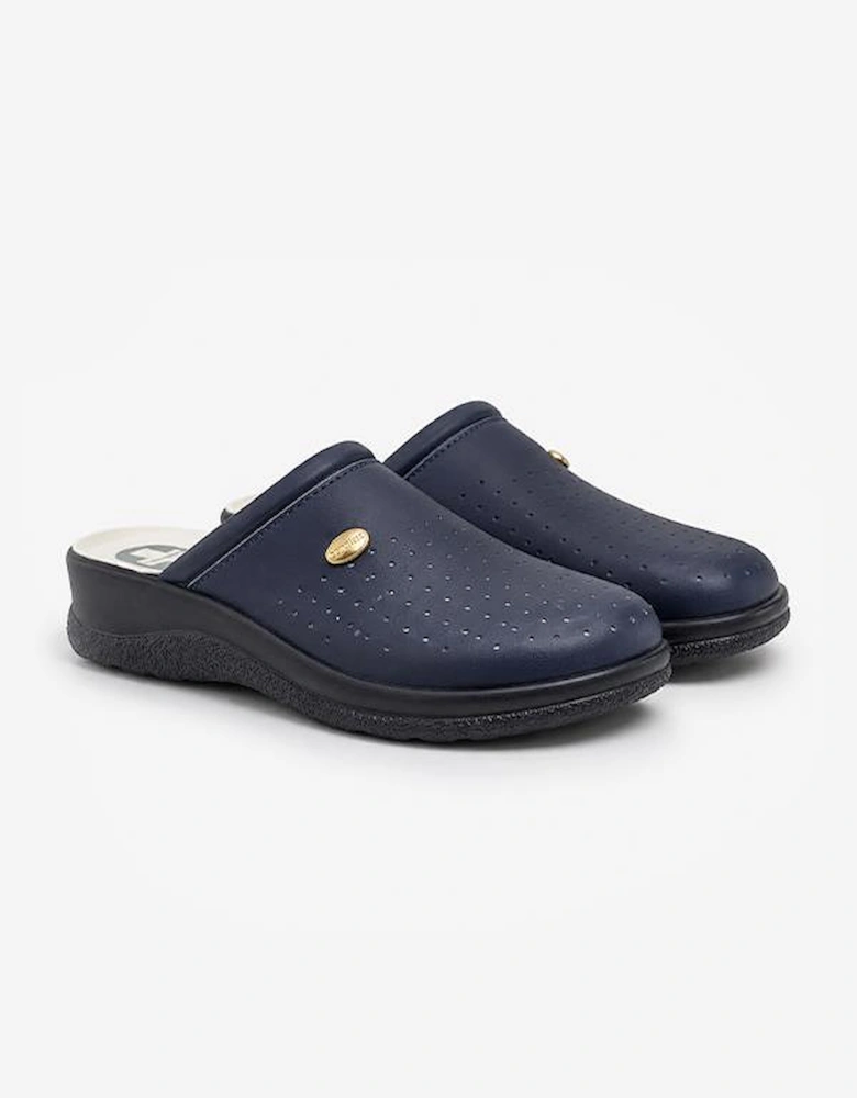 Medi Mules MARY Womens Clogs Navy