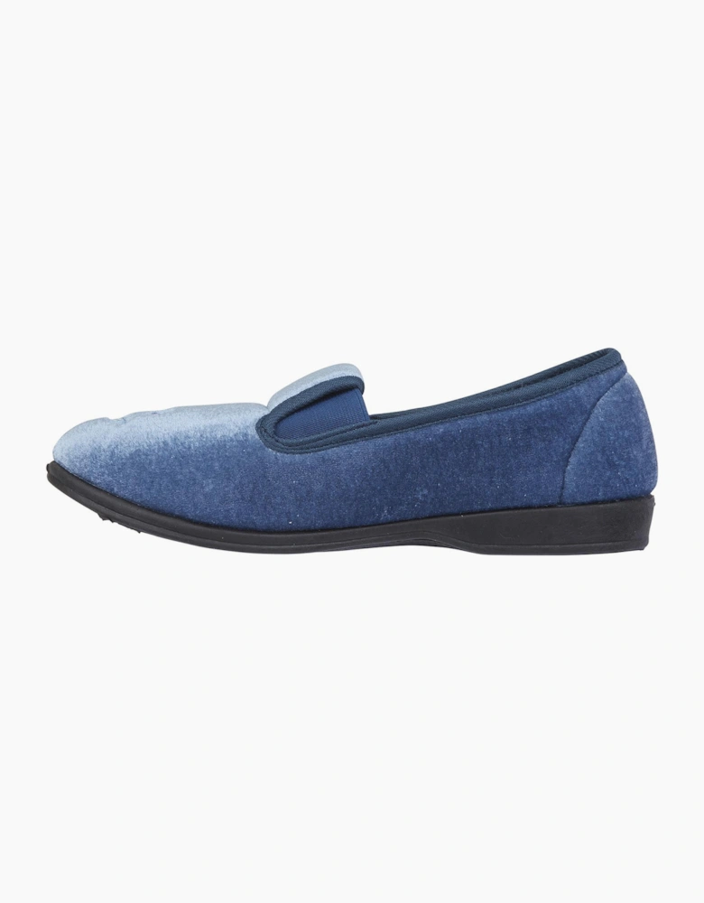 Jo & Joe CHERISH Womens Full Slippers Navy