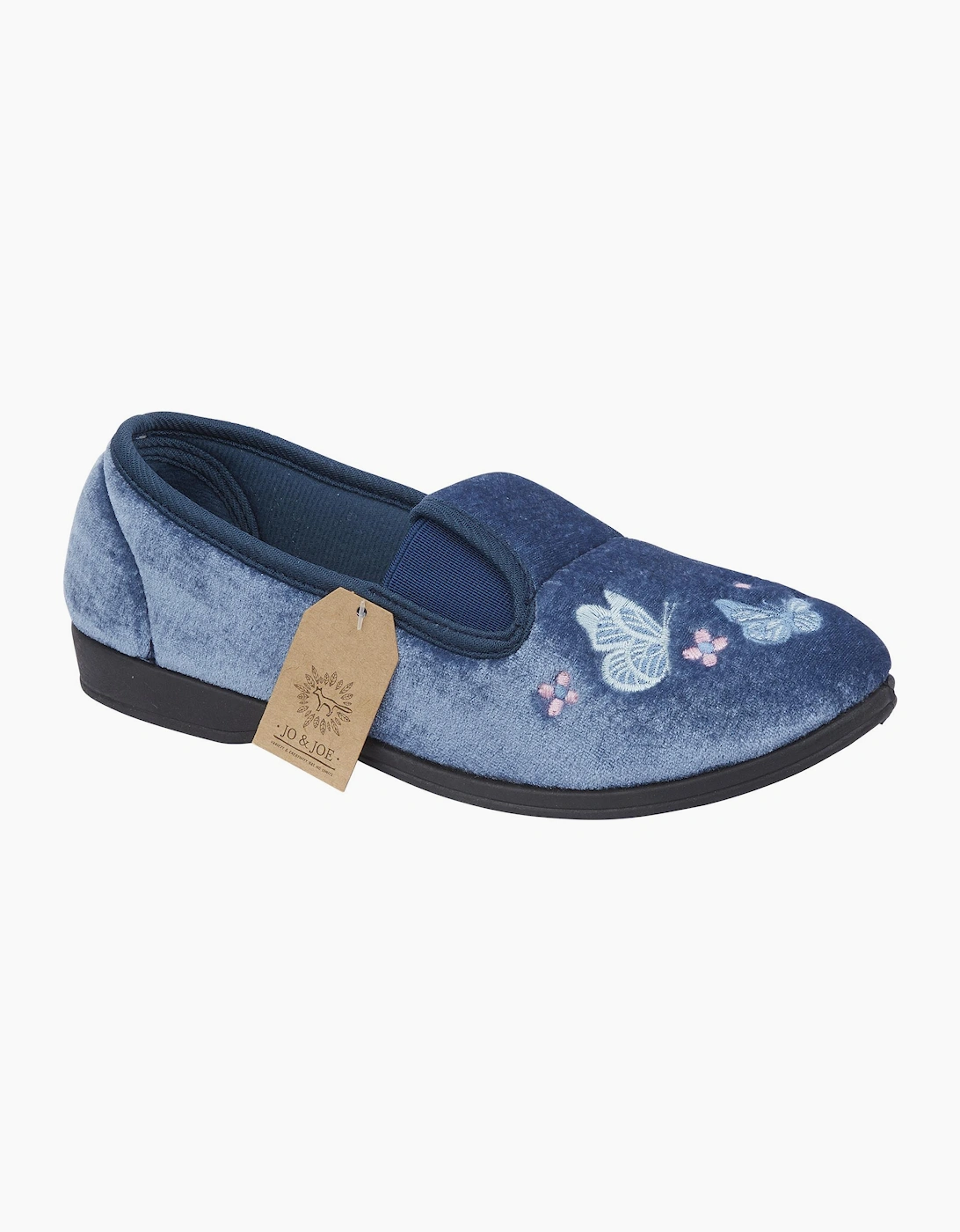 Jo & Joe CHERISH Womens Full Slippers Navy