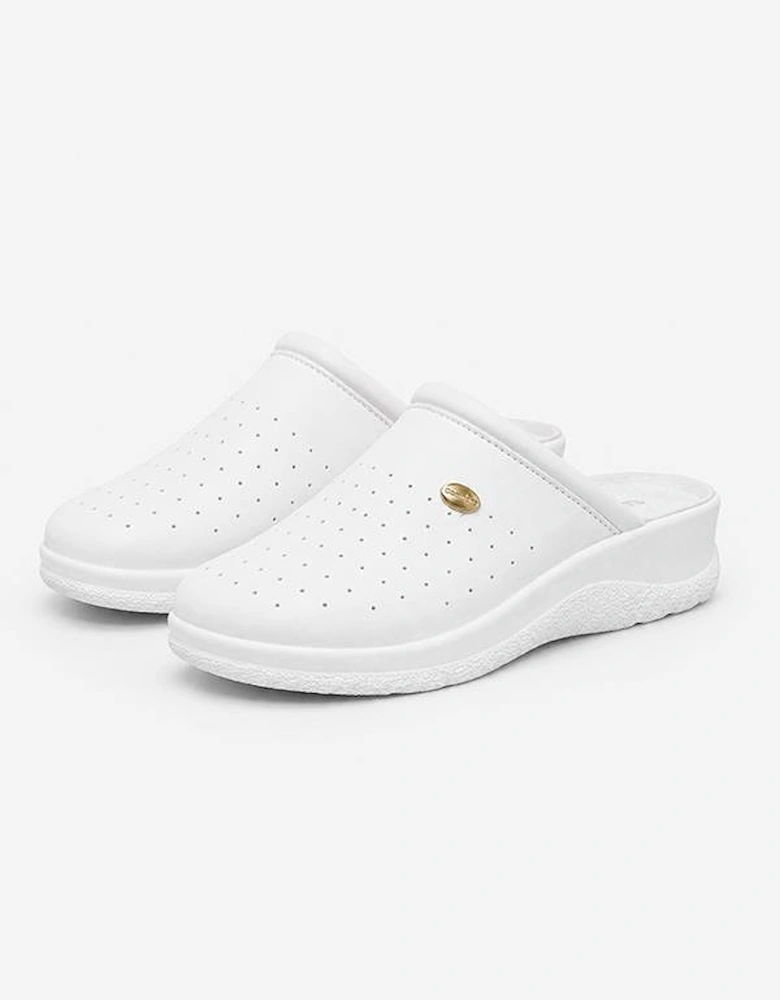 Medi Mules MARY Womens Clogs White