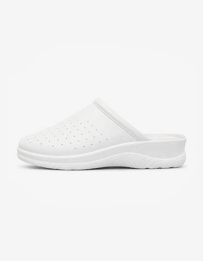 Medi Mules MARY Womens Clogs White