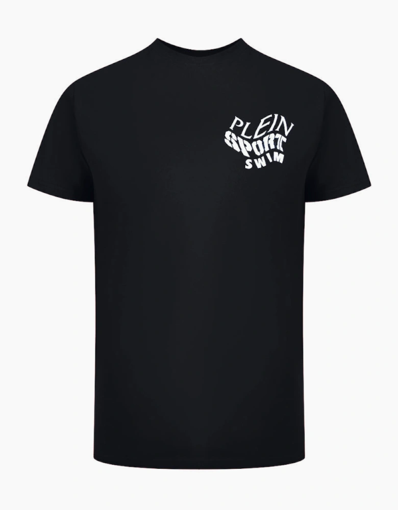 Plein Sport Tiger Fluo Logo Stretch Black T-Shirt
