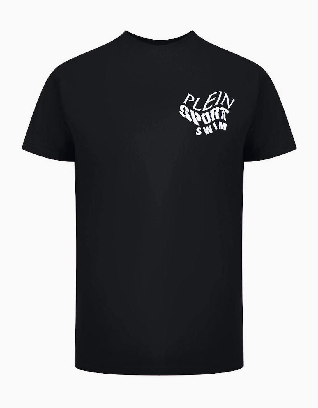 Philipp Plein Plein Sport Tiger Fluo Logo Stretch Black T-Shirt
