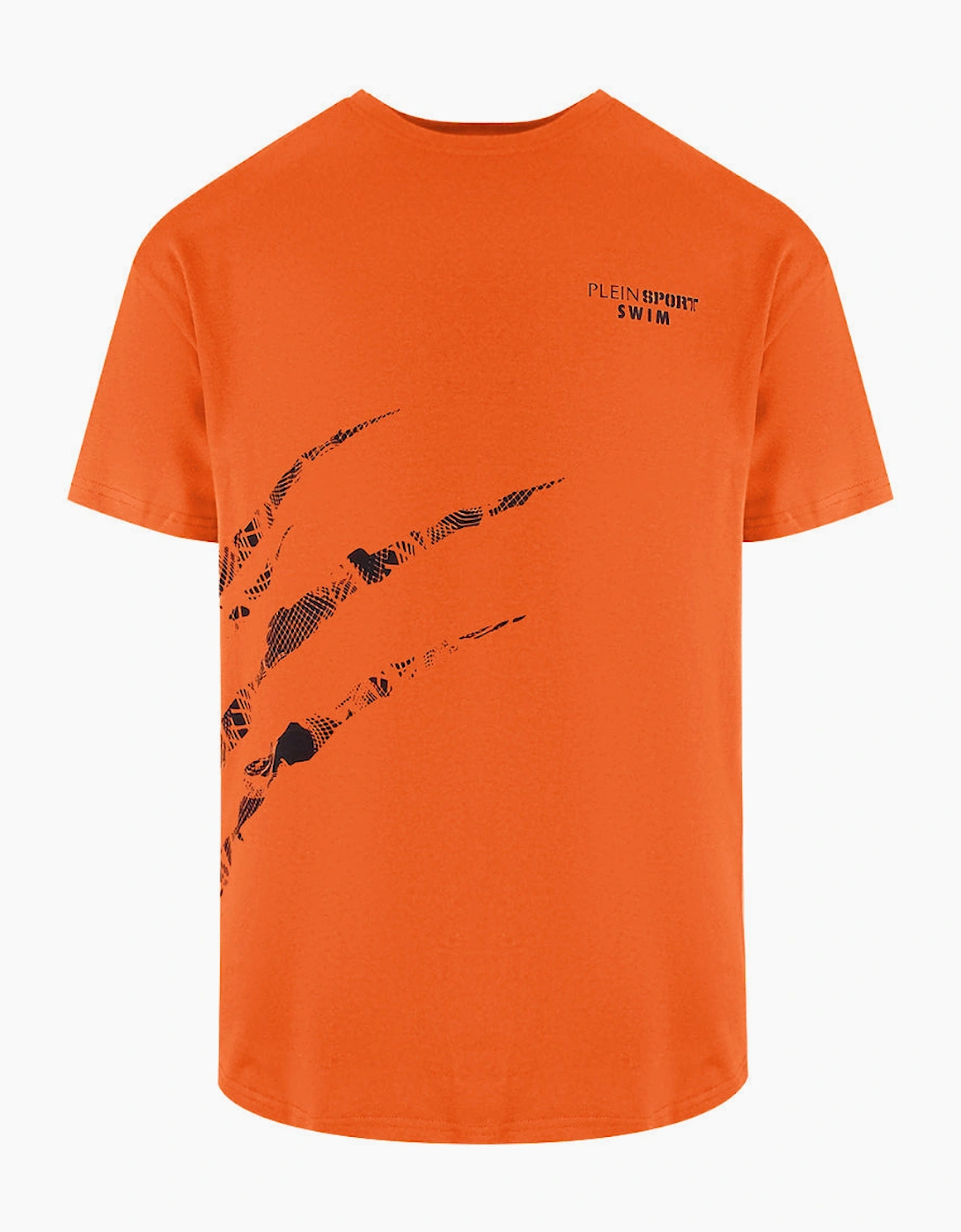 Plein Sport Scratch Logo Orange Fluo T-Shirt