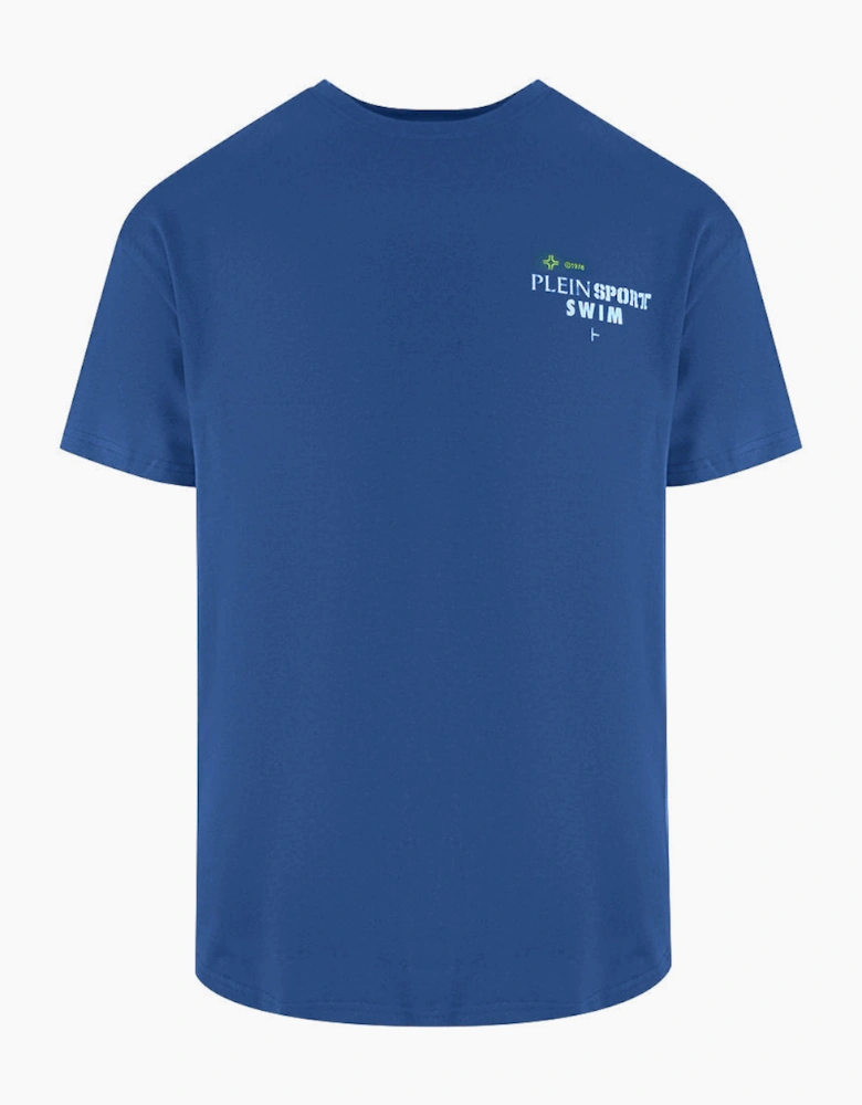 Plein Sport Geo Logo Stretch Navy Blue T-Shirt