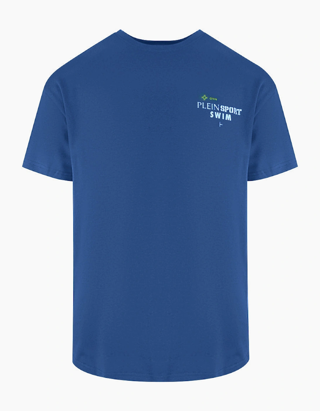 Plein Sport Geo Logo Stretch Navy Blue T-Shirt
