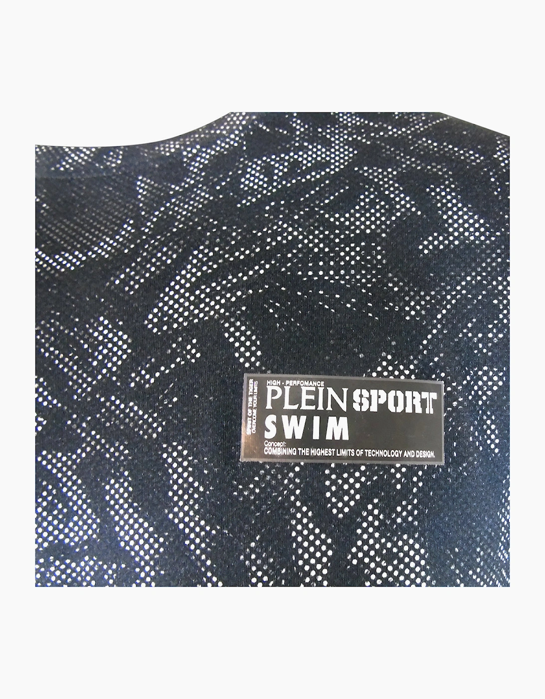 Plein Sport Allover Tiger Logo Black T-Shirt