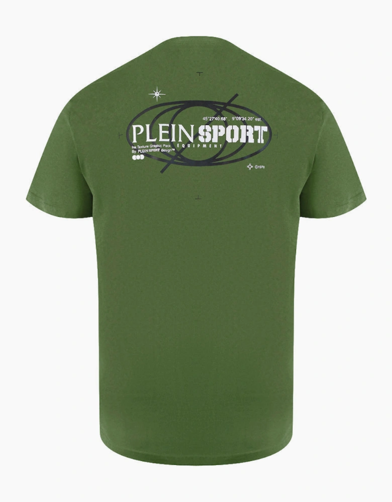 Plein Sport Geo Logo Stretch Green T-Shirt