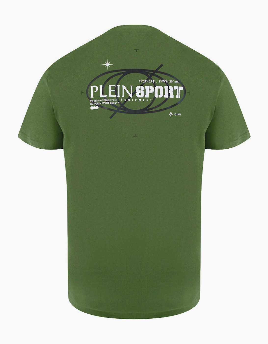 Plein Sport Geo Logo Stretch Green T-Shirt