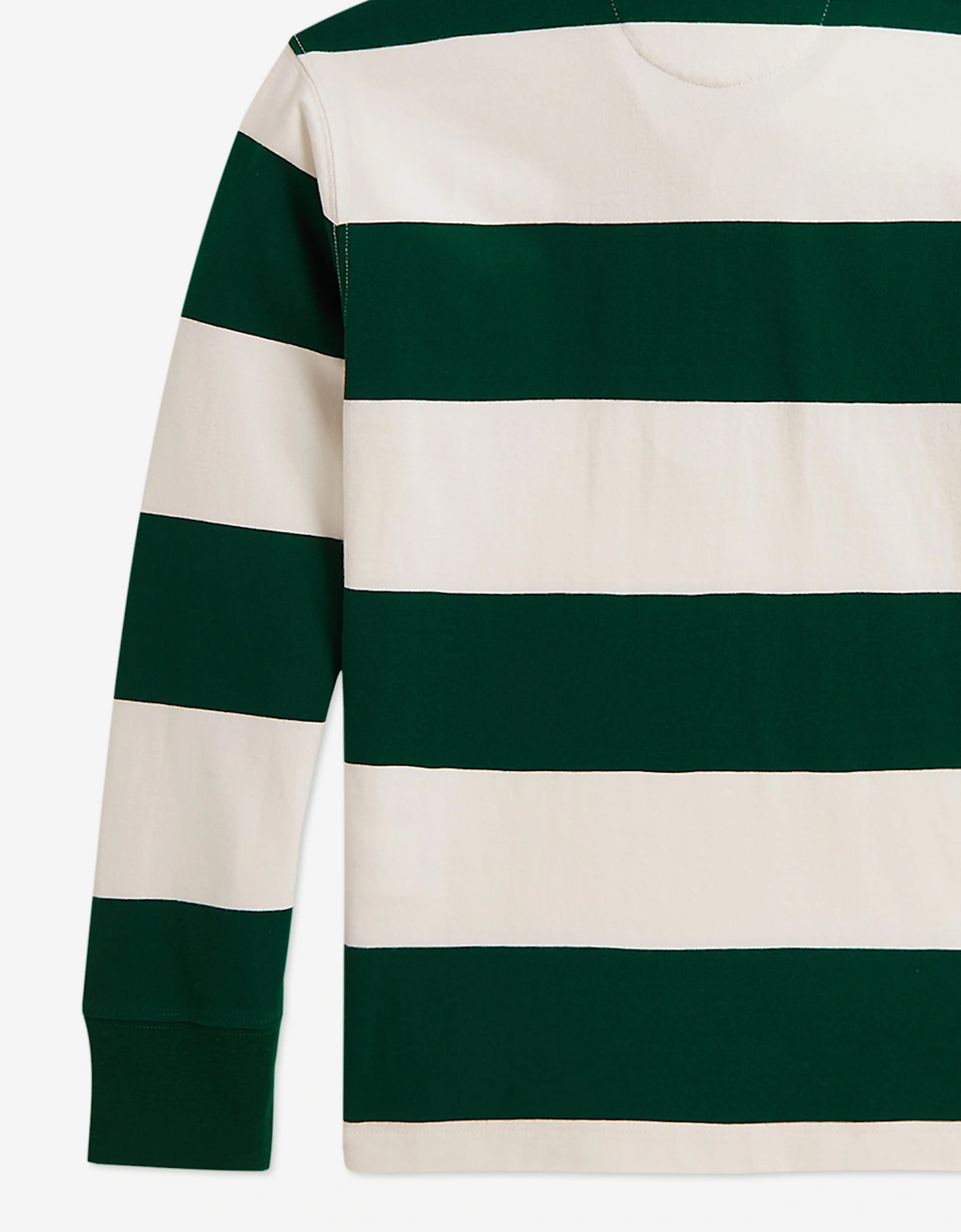 Ralph Lauren Boys Striped Rugby Shirt in Green