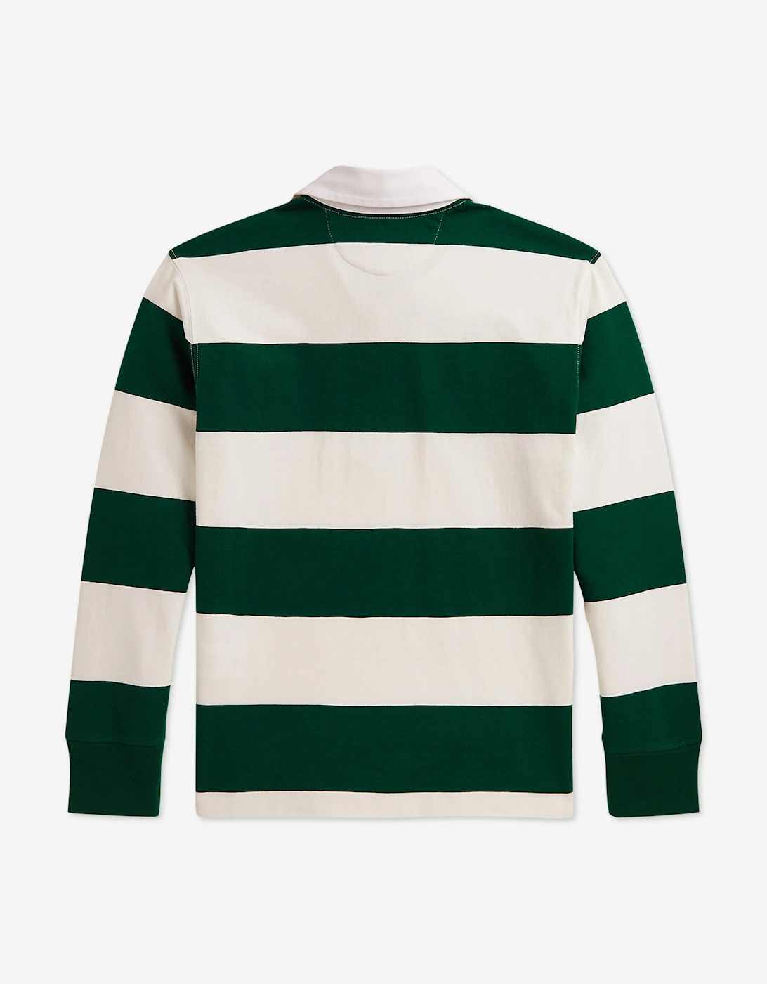 Ralph Lauren Boys Striped Rugby Shirt in Green