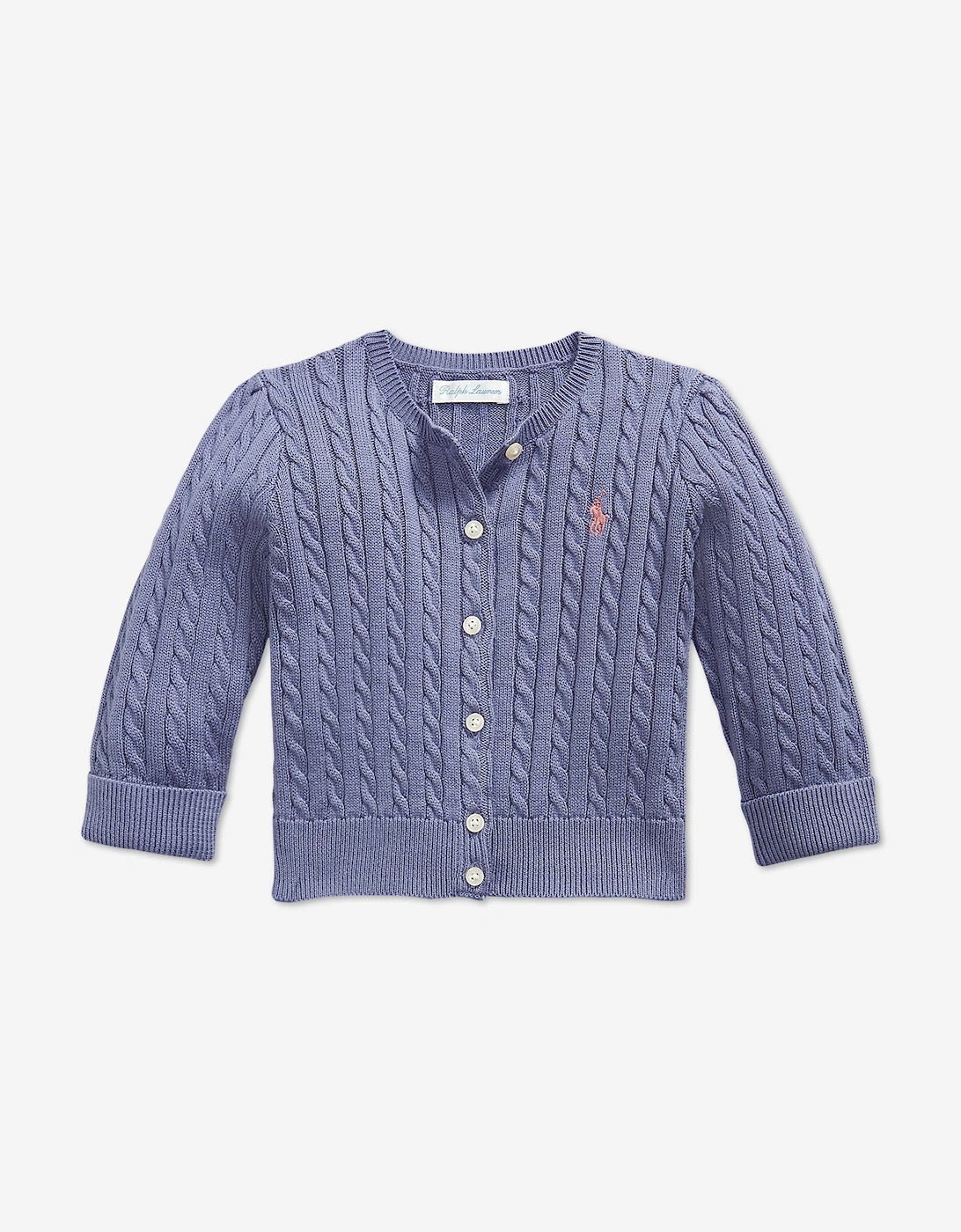 Ralph Lauren Baby Girls Cable Knit Skirt Set in Purple