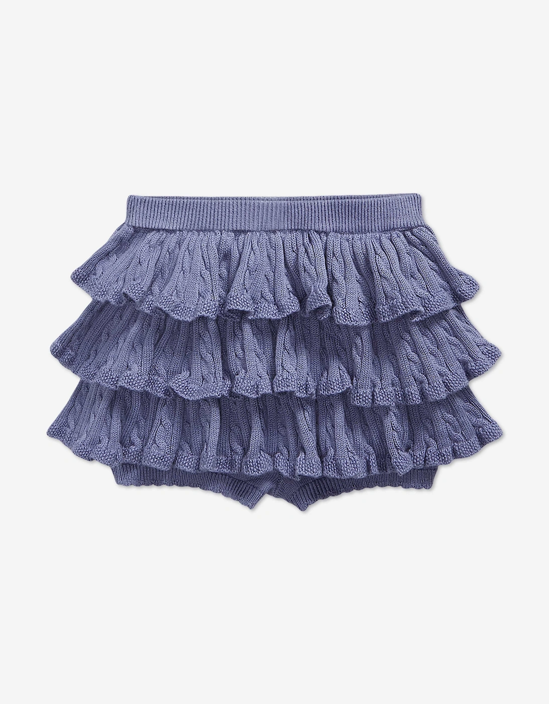 Ralph Lauren Baby Girls Cable Knit Skirt Set in Purple