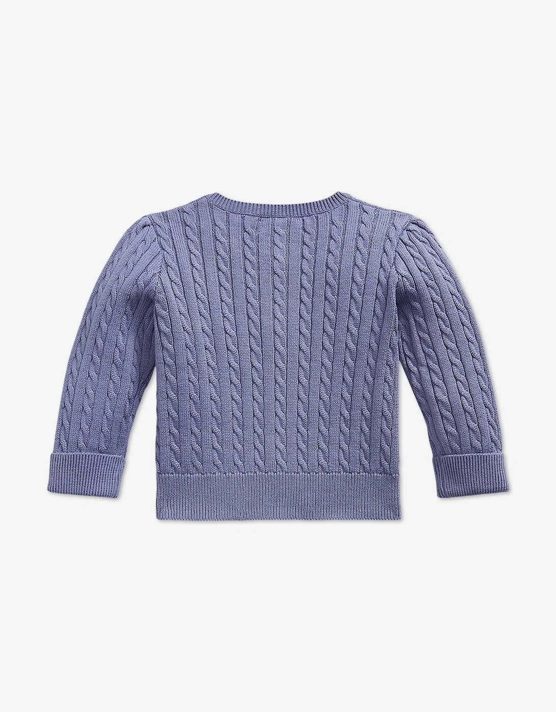 Ralph Lauren Baby Girls Cable Knit Skirt Set in Purple