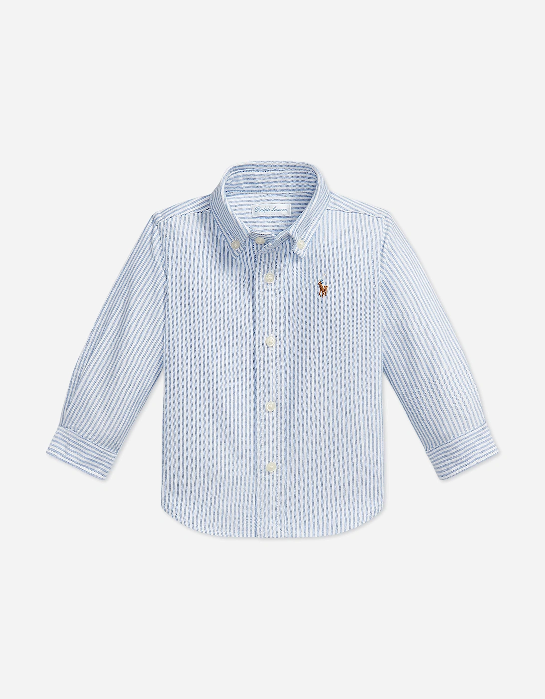 Ralph Lauren Baby Boys Striped Oxford Shirt in Blue