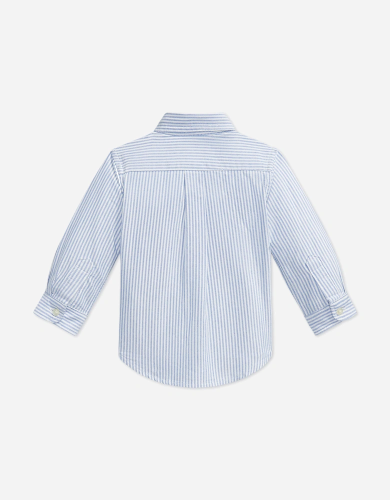 Ralph Lauren Baby Boys Striped Oxford Shirt in Blue