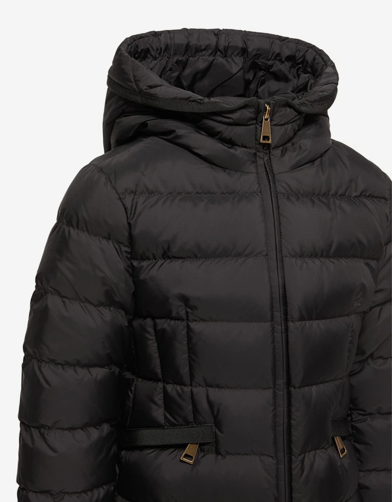 Moncler Enfant Girls Down Padded Avoce Jacket in Black