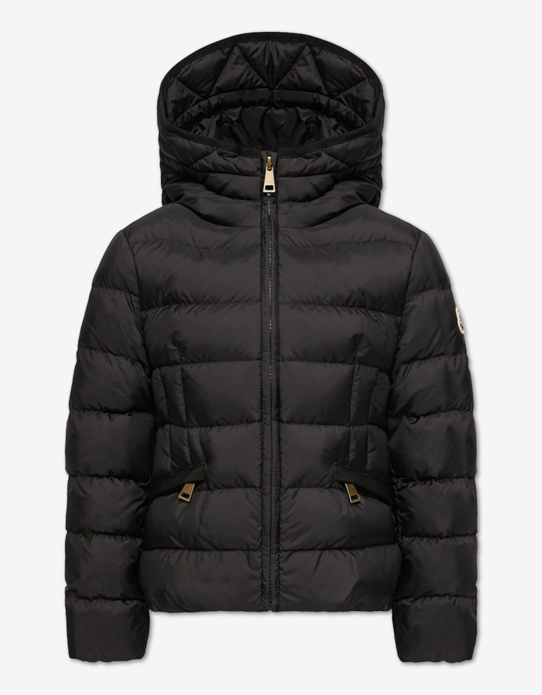 Moncler Enfant Girls Down Padded Avoce Jacket in Black