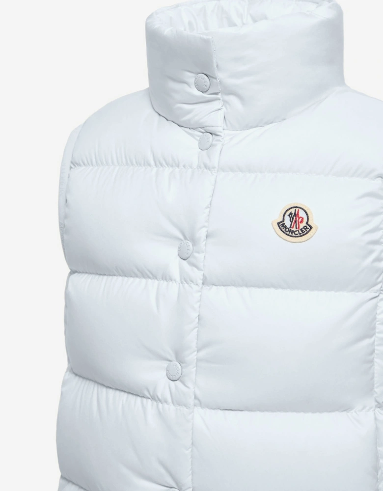 Moncler Enfant Girls Down Padded Badia Gilet in Blue