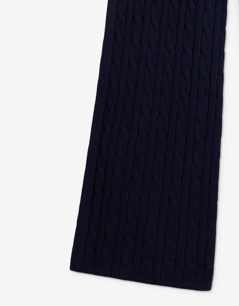 Ralph Lauren Girls Cable Knit Trousers in Navy