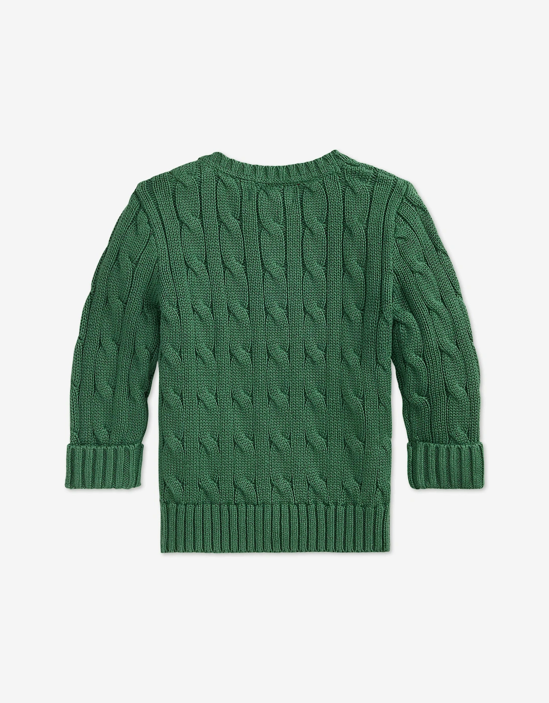 Ralph Lauren Baby Boys Cable Knit Jumper in Green