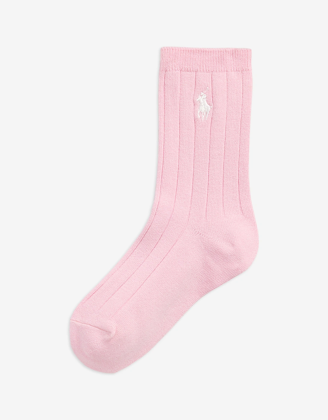 Ralph Lauren Girls 3 Pack Crew Socks Set in Pink