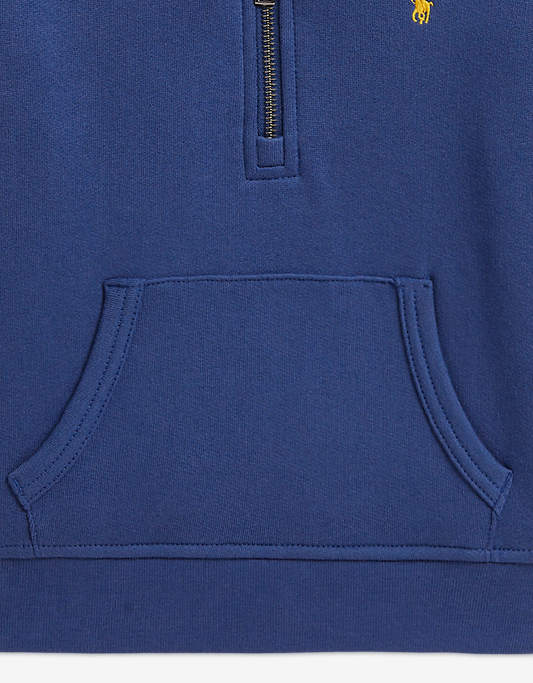 Ralph Lauren Boys Half Zip Logo Sweatshirt in Blue