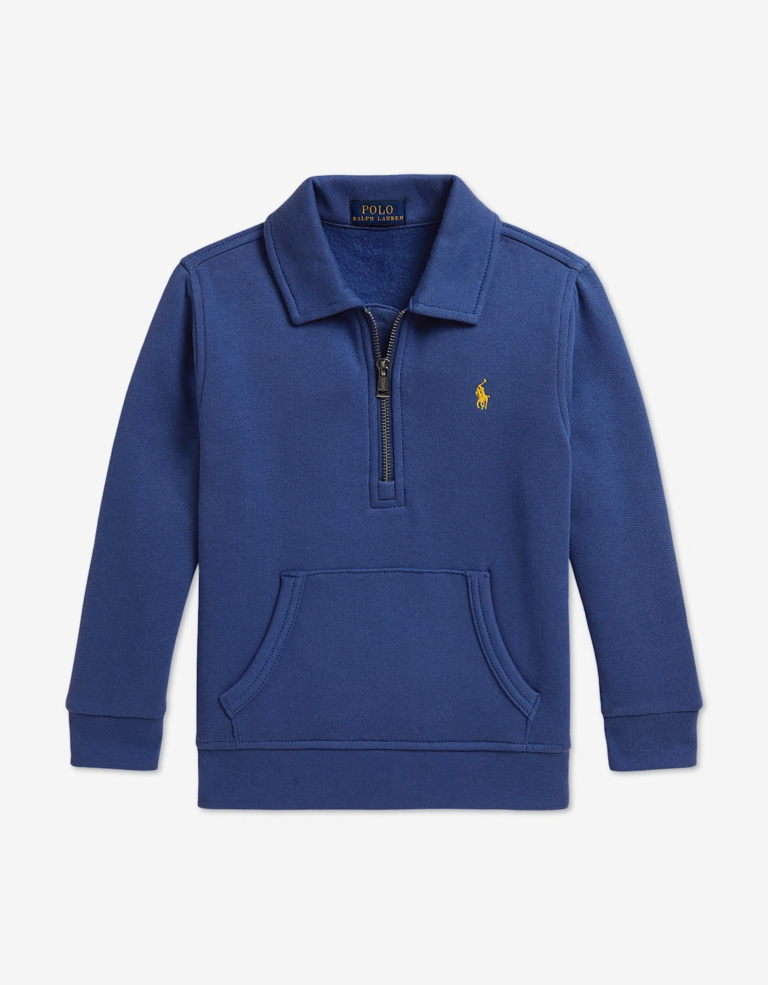 Ralph Lauren Ralph Lauren Boys Half Zip Logo Sweatshirt in Blue