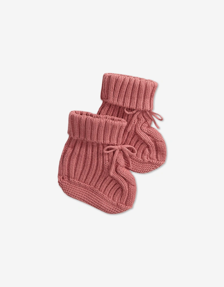 Ralph Lauren Baby Girls Hat and Booties Gift Set in Pink