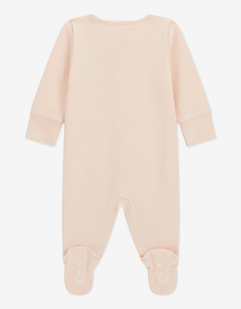 Guess Baby Girls Teddy Bear Babygrow Gift Set in Pink