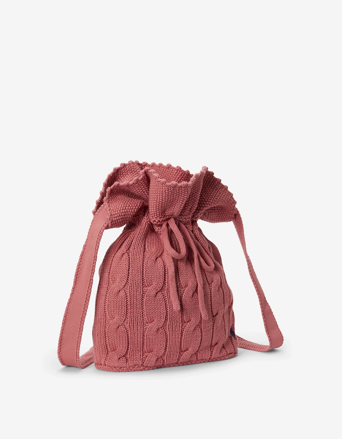 Ralph Lauren Girls Cable Knit Handbag in Pink (17cm)