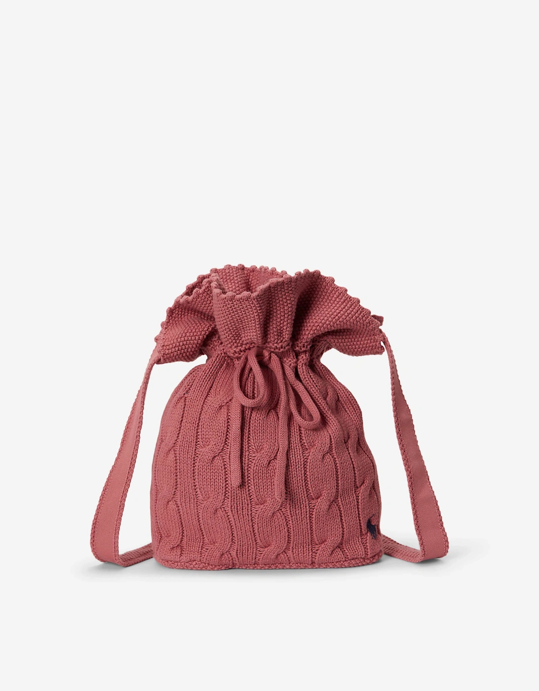 Ralph Lauren Girls Cable Knit Handbag in Pink (17cm)