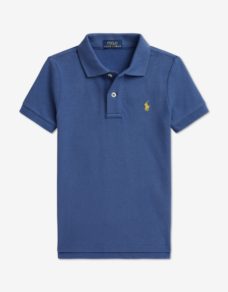 Ralph Lauren Boys Logo Polo Shirt in Blue