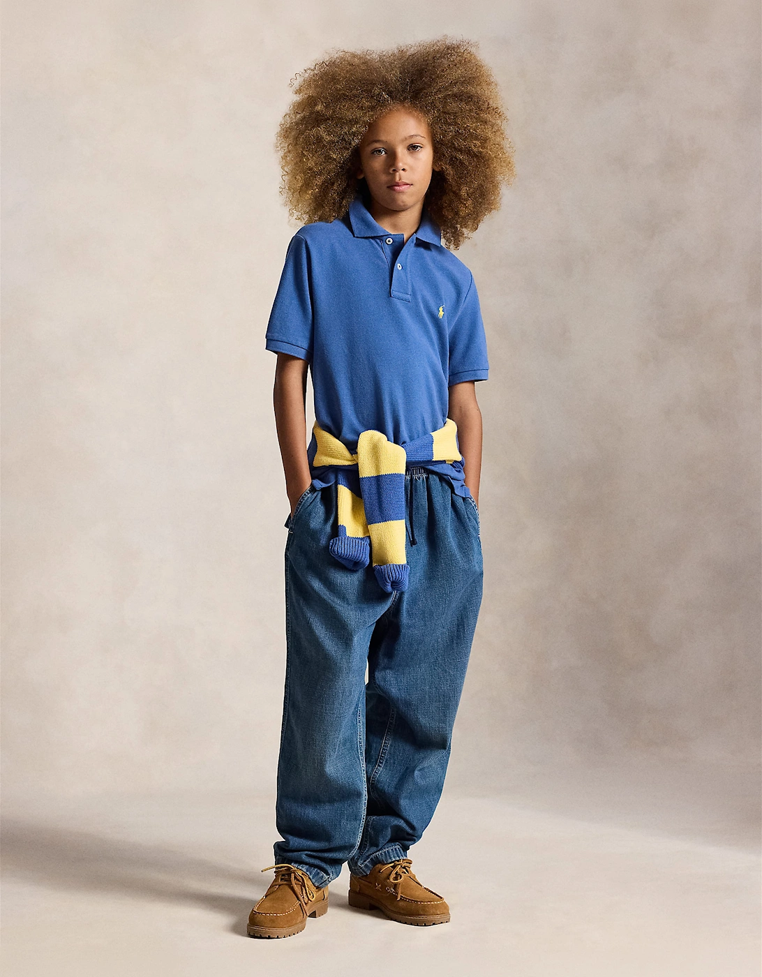Ralph Lauren Boys Logo Polo Shirt in Blue