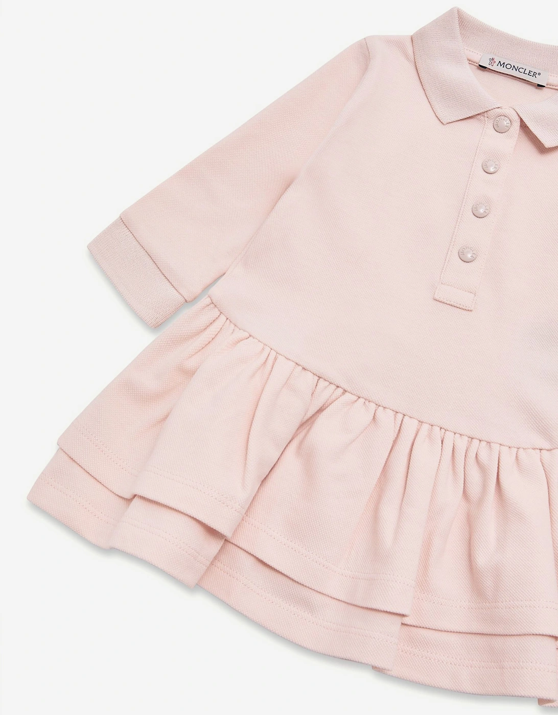 Moncler Enfant Baby Girls Ruffle Polo Dress in Pink