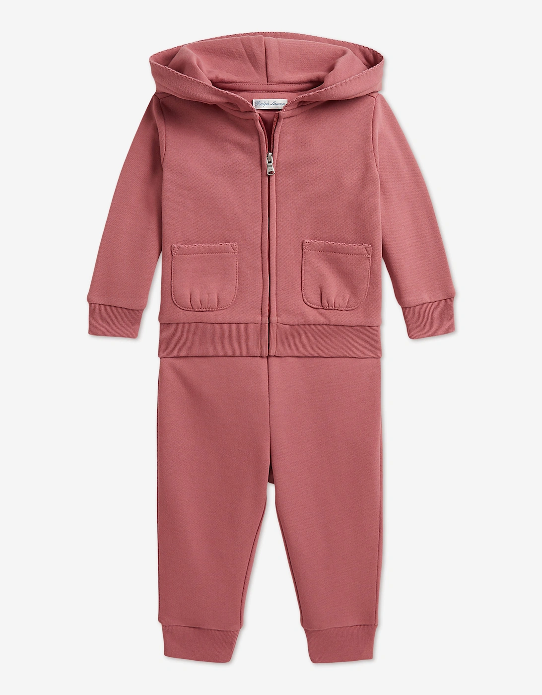 Ralph Lauren Baby Girls Logo Tracksuit in Pink